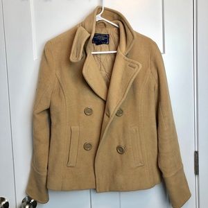 Tan Peacoat from American Eagle